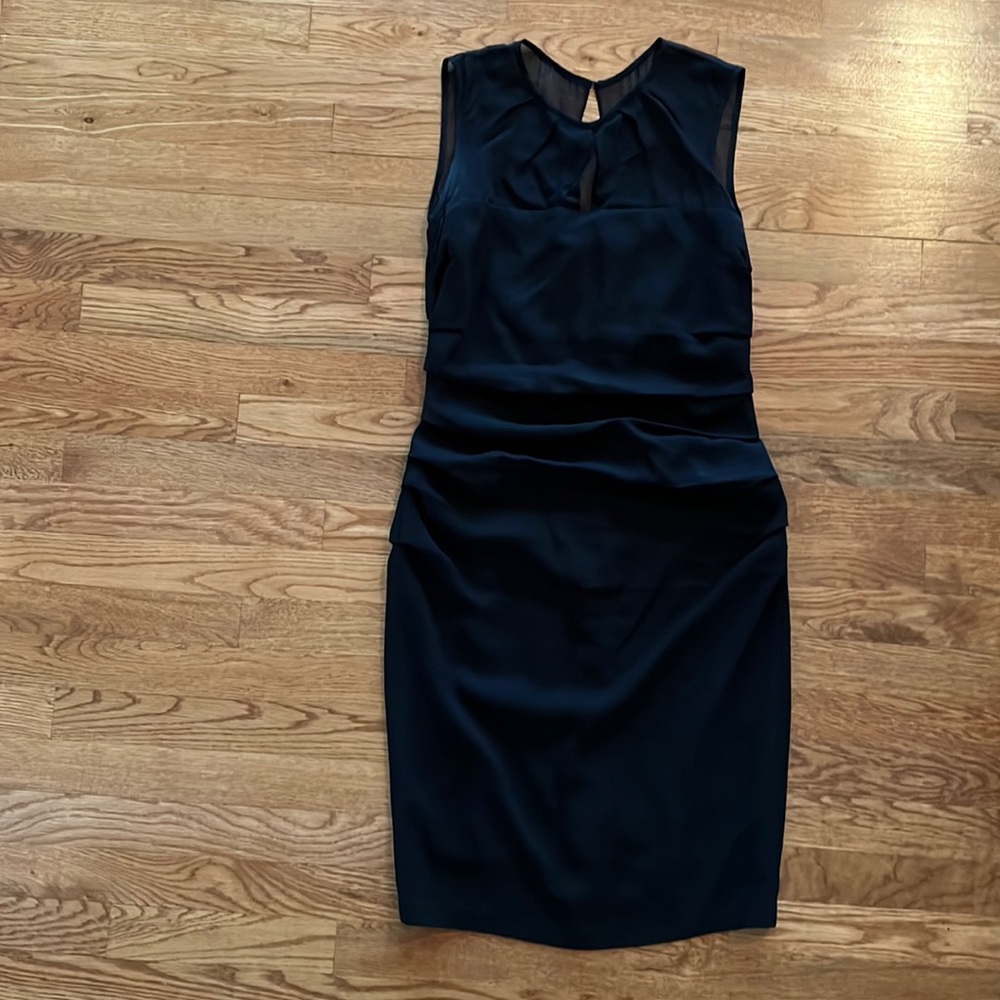 Suzi Chin for Maggy Boutique black ruched dress